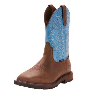 Ariat Groundbreaker - Werkschoenen DonkerBlauw / Bruin Heren - 10917-078